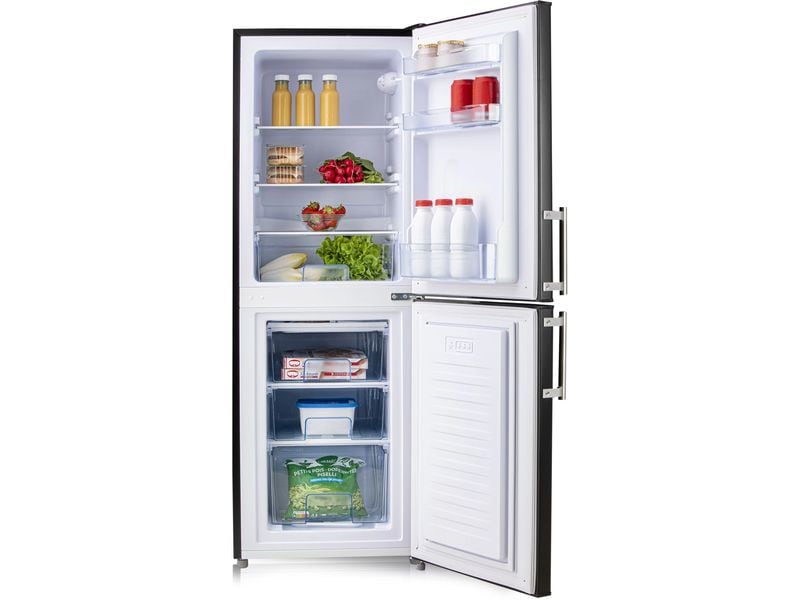 Domo Kühl-Gefrierkombination DO91306C Rechts/Wechselbar Kombigerät mit Kühlschrank und Gefrierschrank