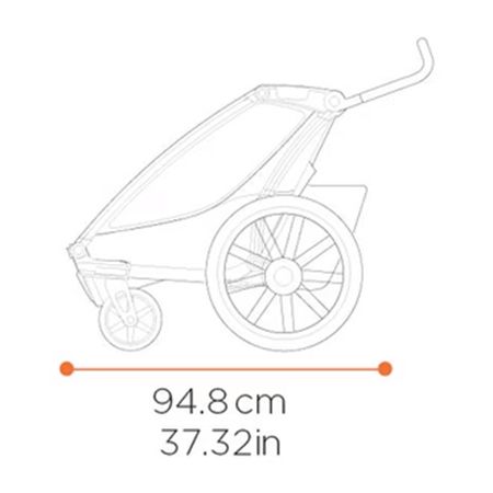 THULE CHARIOT SPORT 1 Gen. 2 Kinderanhänger  aluyellow