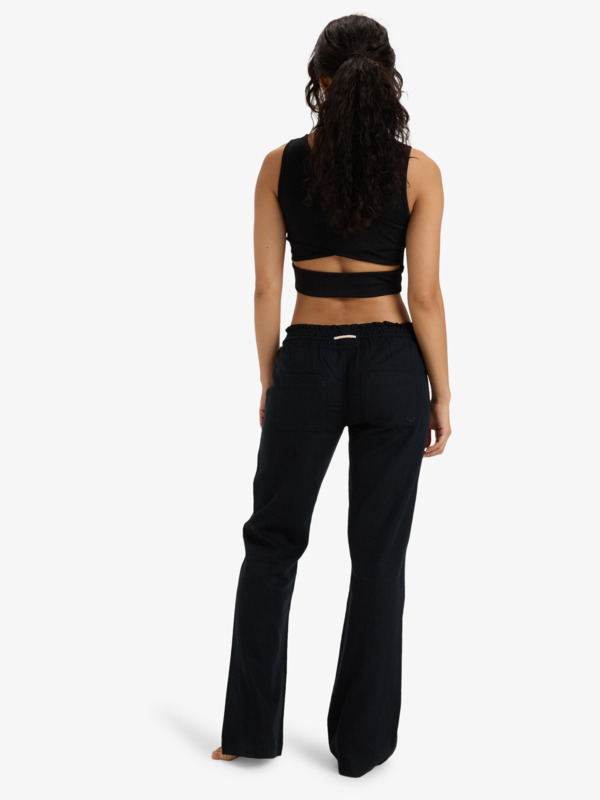 Oceanside Pantalon évasé Noir Femme