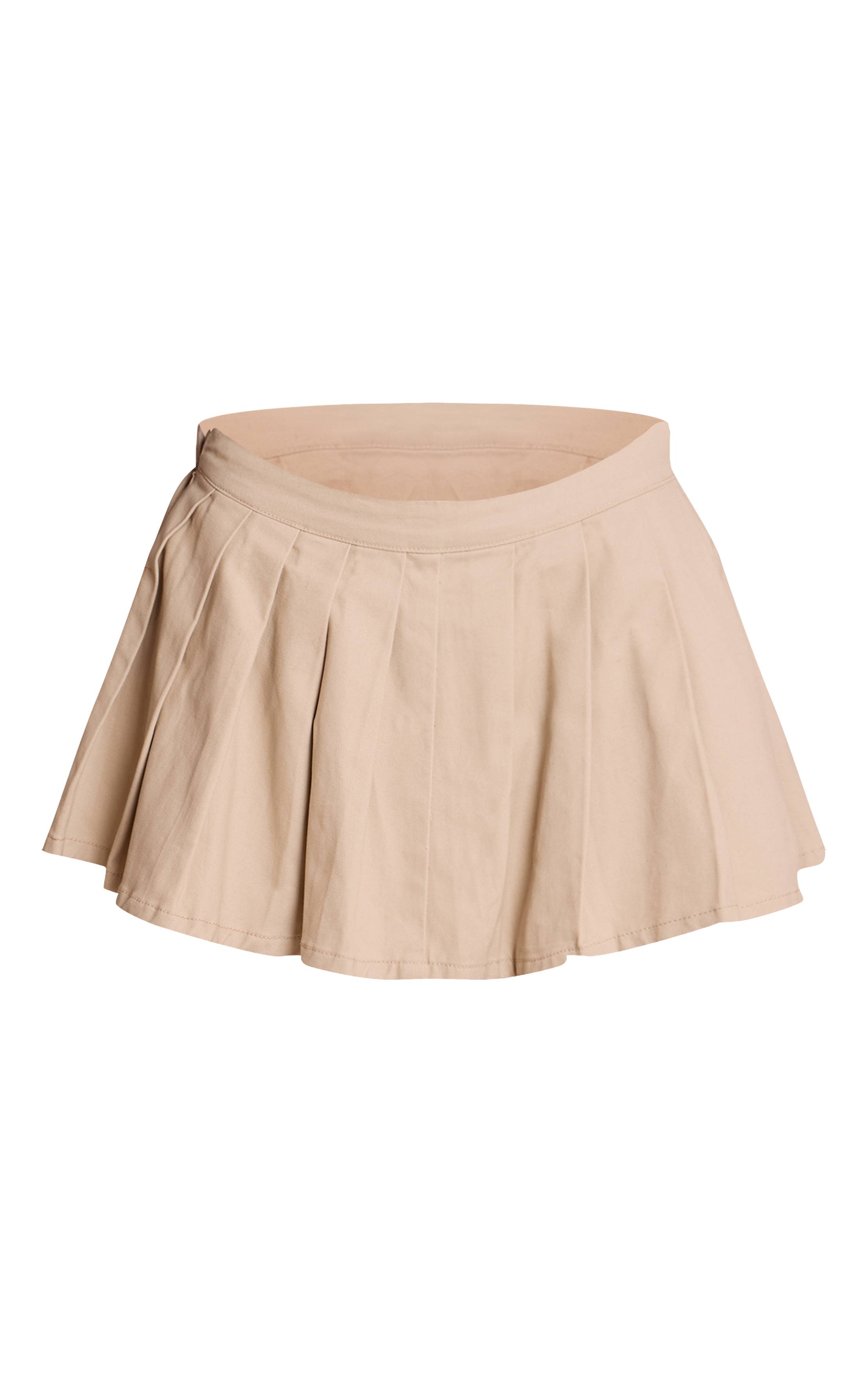 Sable Jupe Mini Plissée En Denim