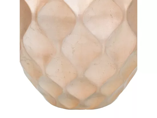 Vase en céramique doré 30,5x30,5x47h