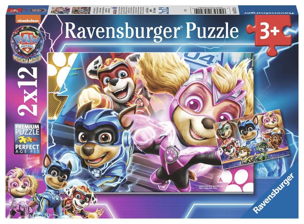 Ravensburger - Paw Patrol The Mighty Movie 2x12p