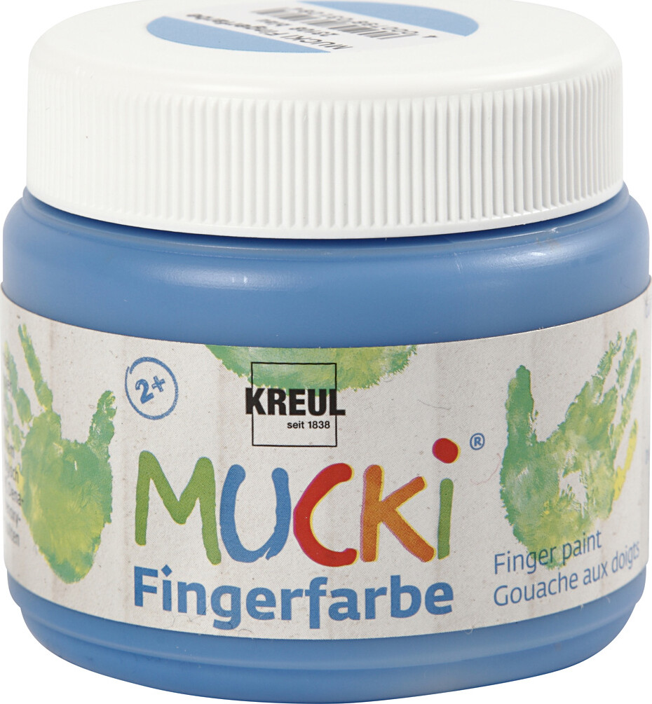 Mucki Fingermaling - Blå - 150 ML