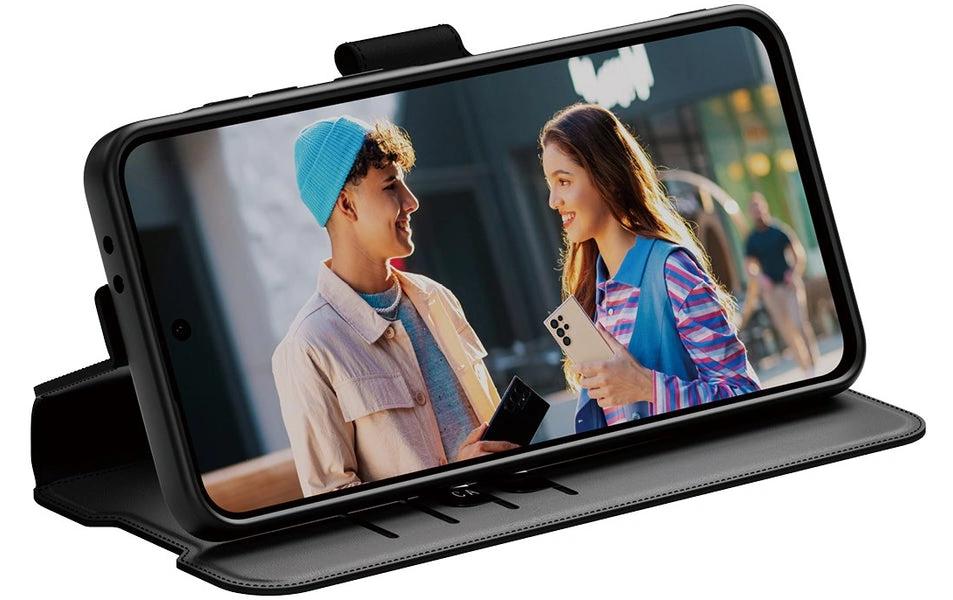 Back Cover Wallet Case Kickstand Galaxy A36 5G SchwarzSchutzhülle für das Samsung Galaxy A36 5G