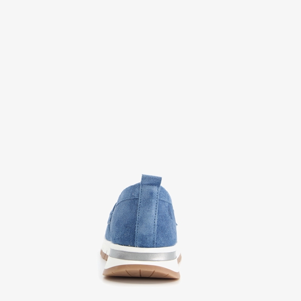 Hush Puppies blauwe leren instappers
