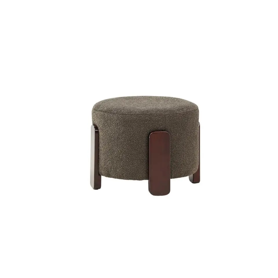 Svea - Nova hocker - boucle - donkergrijs