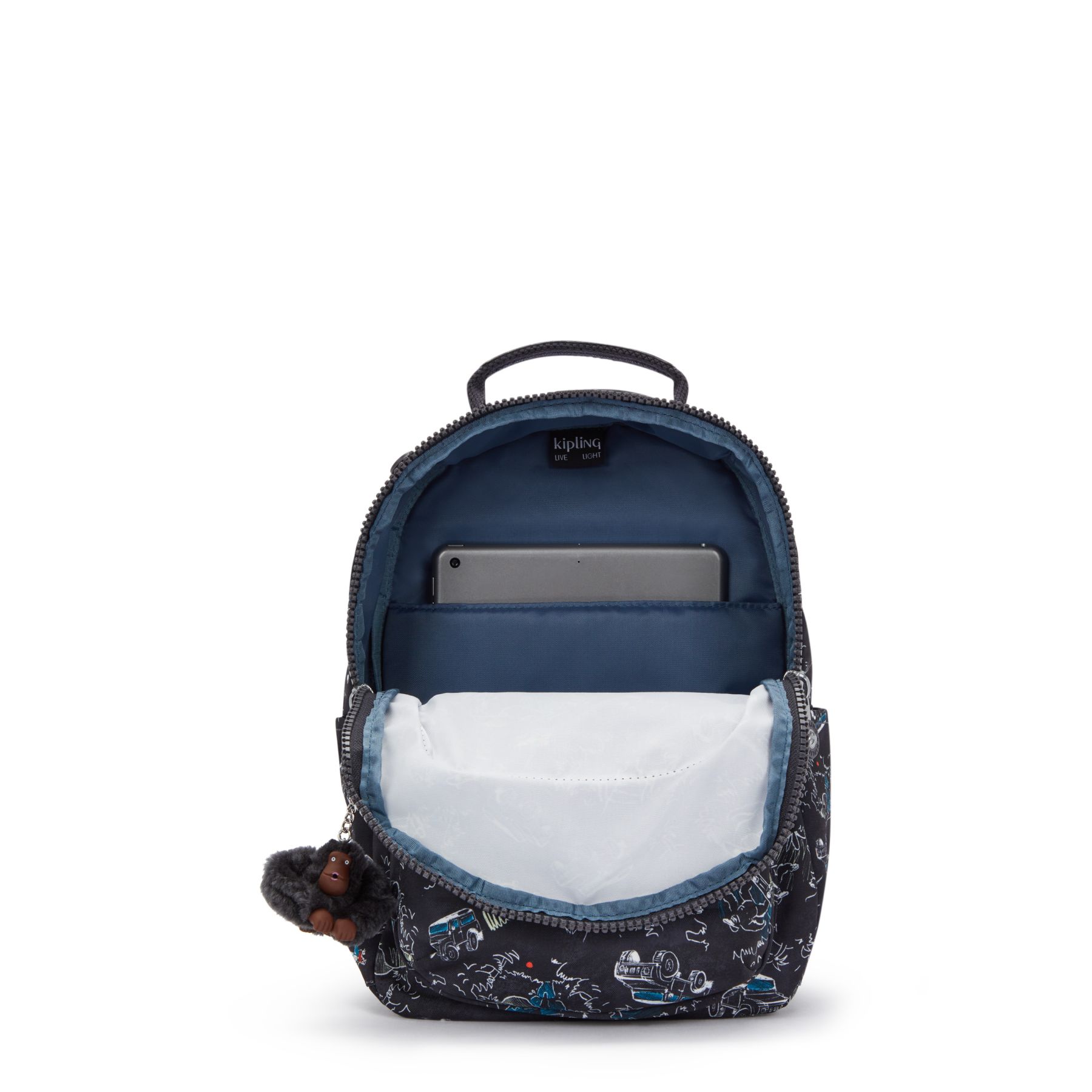 SEOUL S Petit Sac à Dos avec Compartiment pour Tablette - Jungle Fun Race