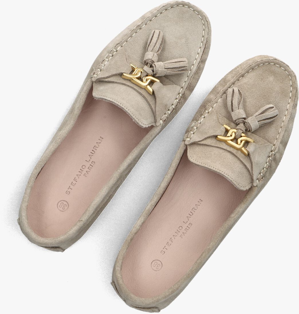 beige stefano lauran mocassins 11632
