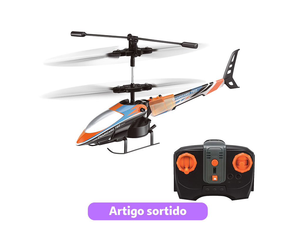 MINI COPTER TELECOMANDADO ONE TWO FUN 16CM MODELOS SORTIDOS