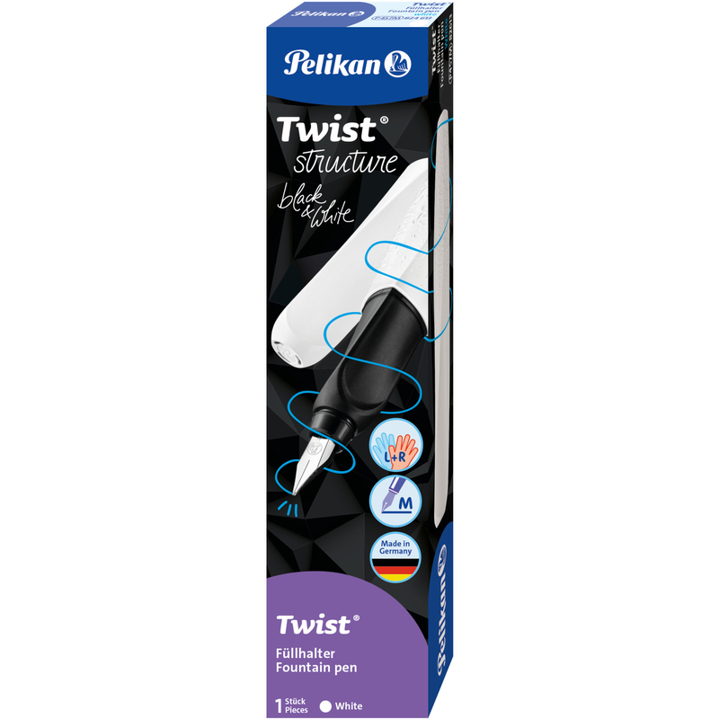 Pelikan Füllfederhalter Twist Strucure, M, weiss