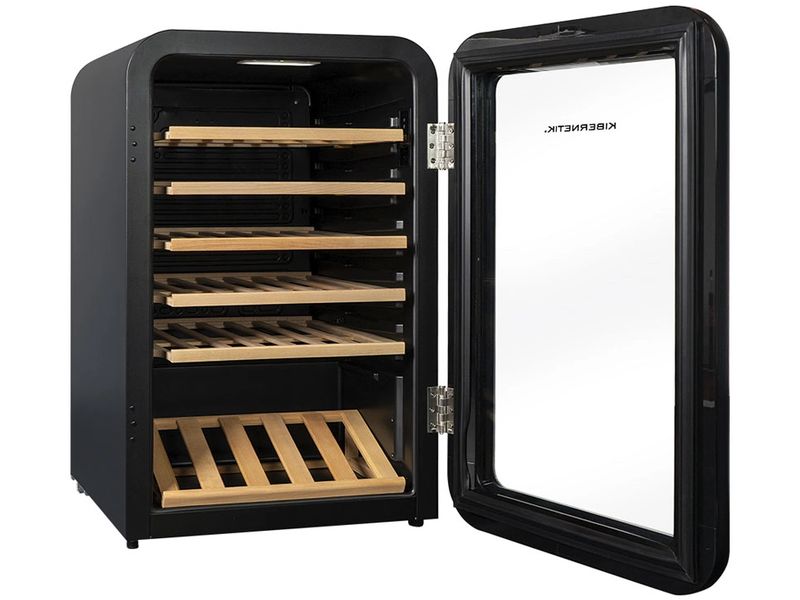Kibernetik Weinkühlschrank WKH49S Rechts, Schwarz Weinklimaschrank