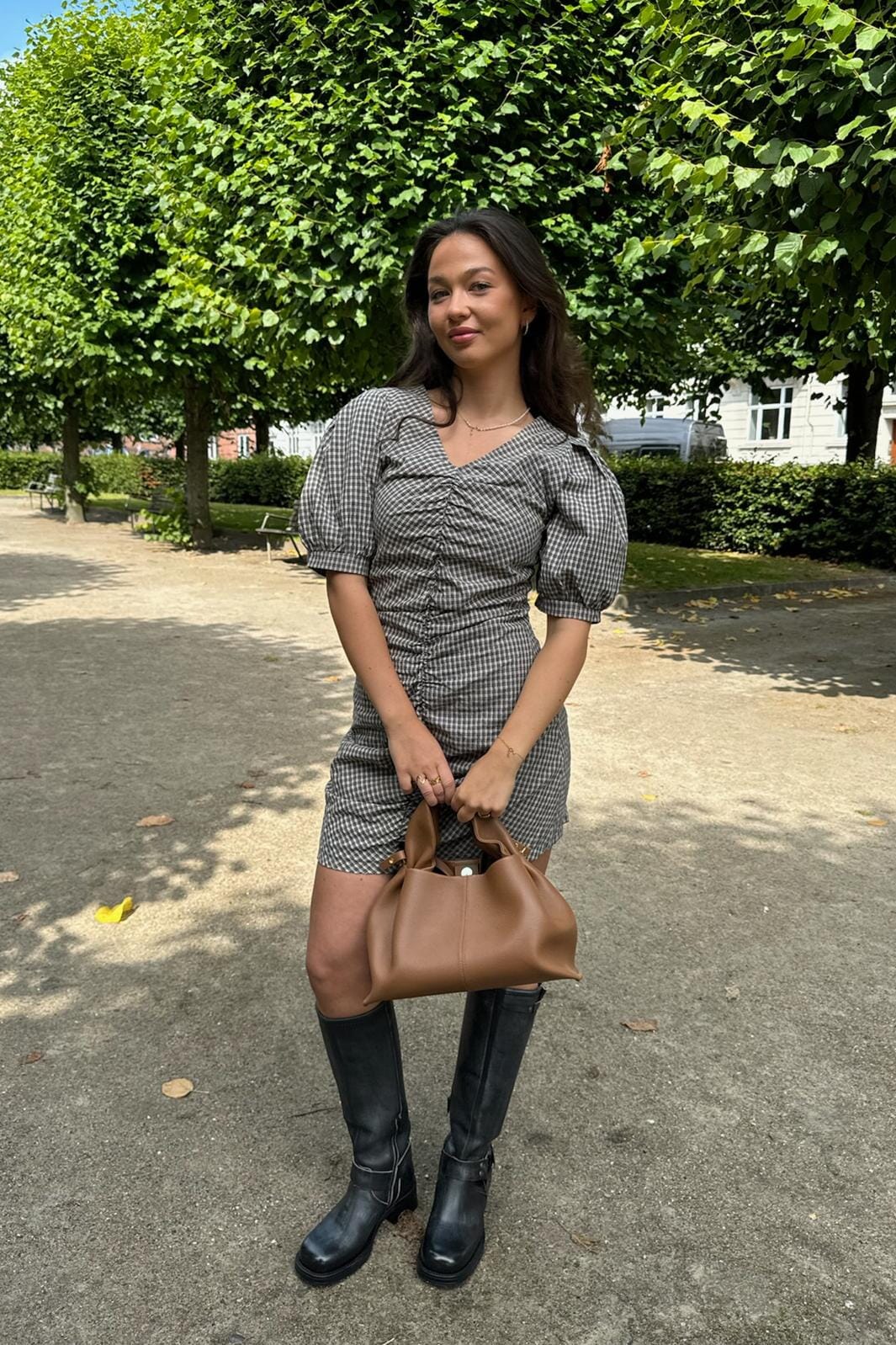 BYIC Aliceic Dress bsc black small checks
