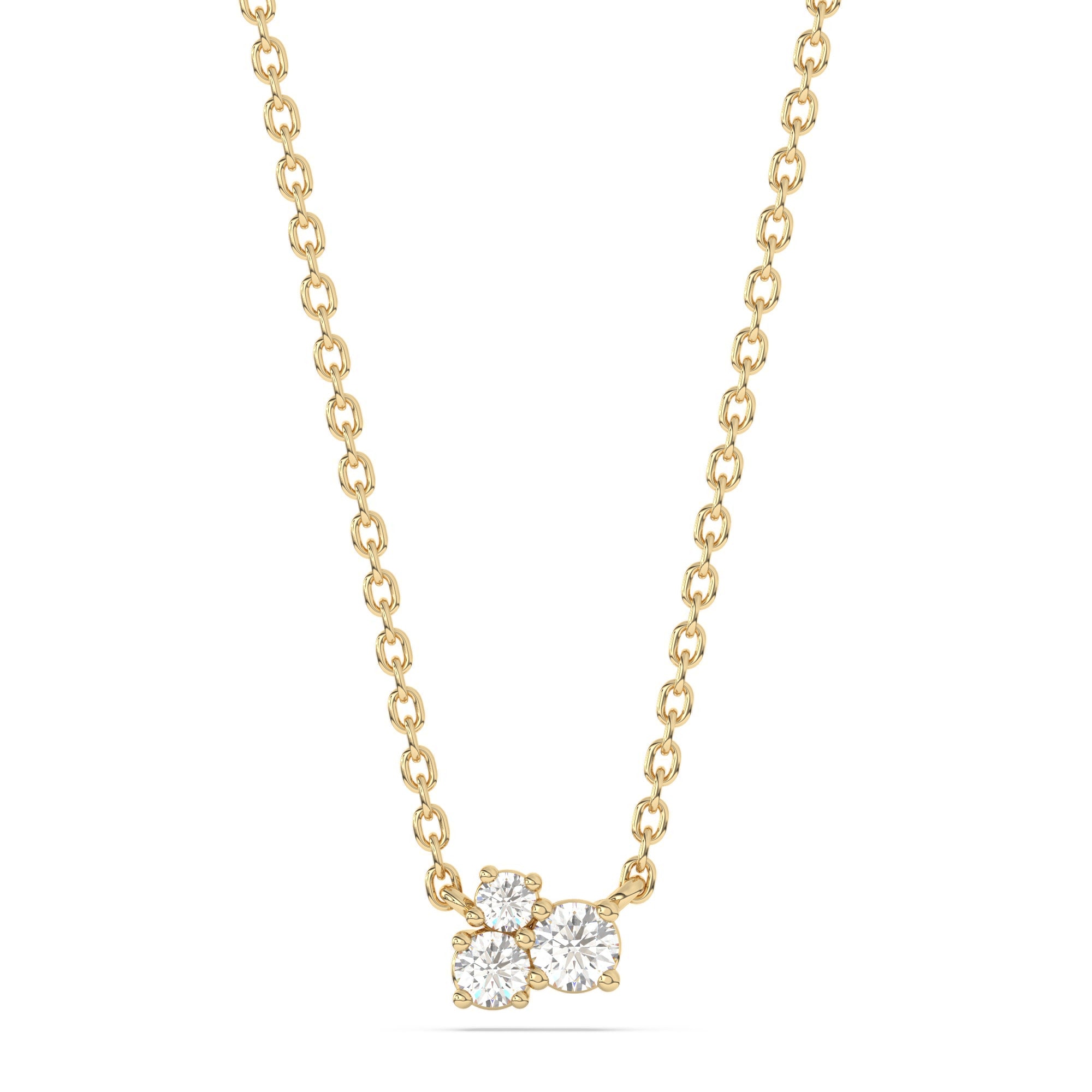 Diam Addict Halskette 585 Gelbgold mit im Labor gezüchteten Diamanten