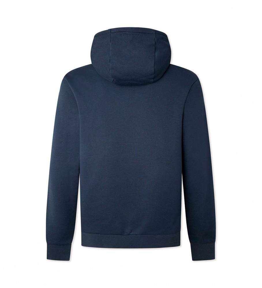 Moletom Hackett Am Embossed HDY Azul Marinho