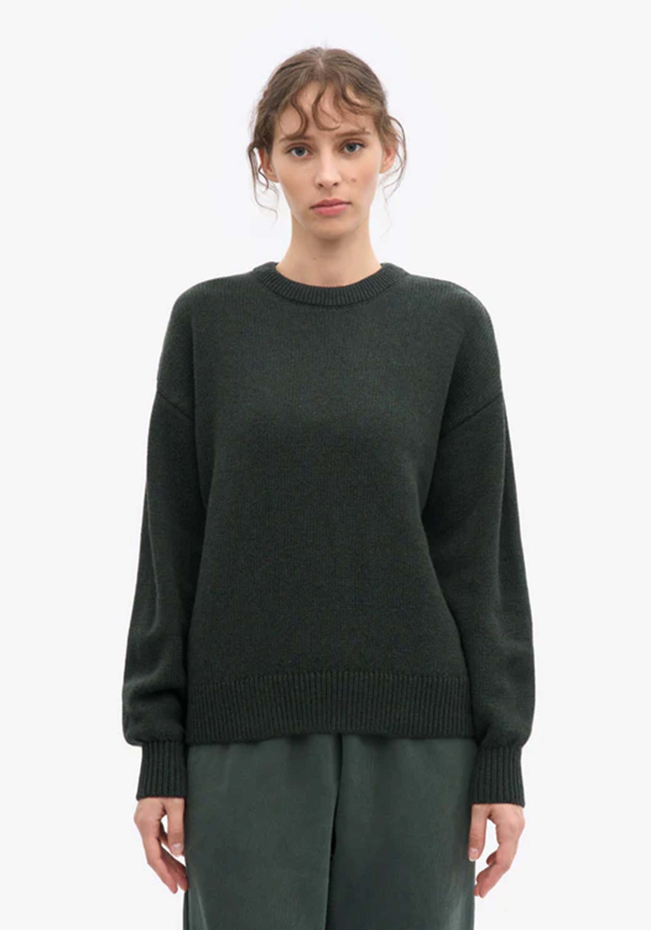 Colorful Standard Oversized Merino-Wollpullover Hunter Green