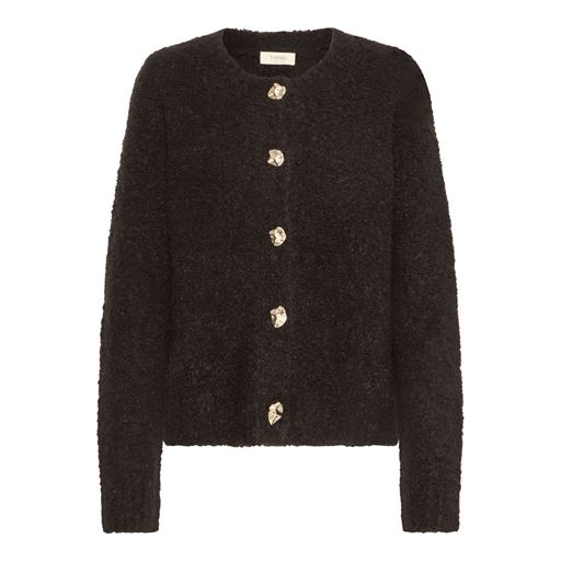 Fransa Harry Cardigan, Black, XXL