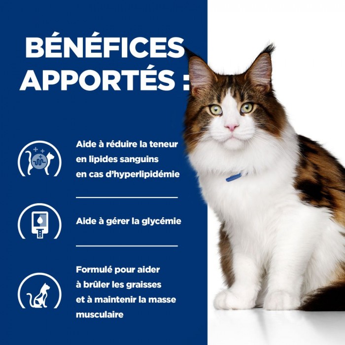 HILL'S Prescription Diet w/d Multi Benefit au Poulet - Croquettes pour chat