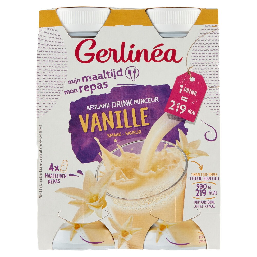 Gerlinea Mijn Maaltijd Afslank Drink Vanille4 x 236 ml