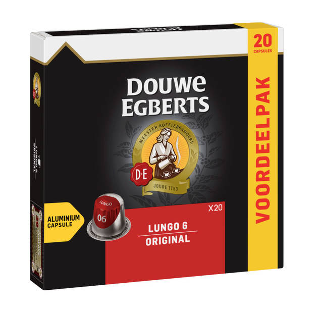 Douwe Egberts Lungo Original koffiecups voordeelpak 20 stuks