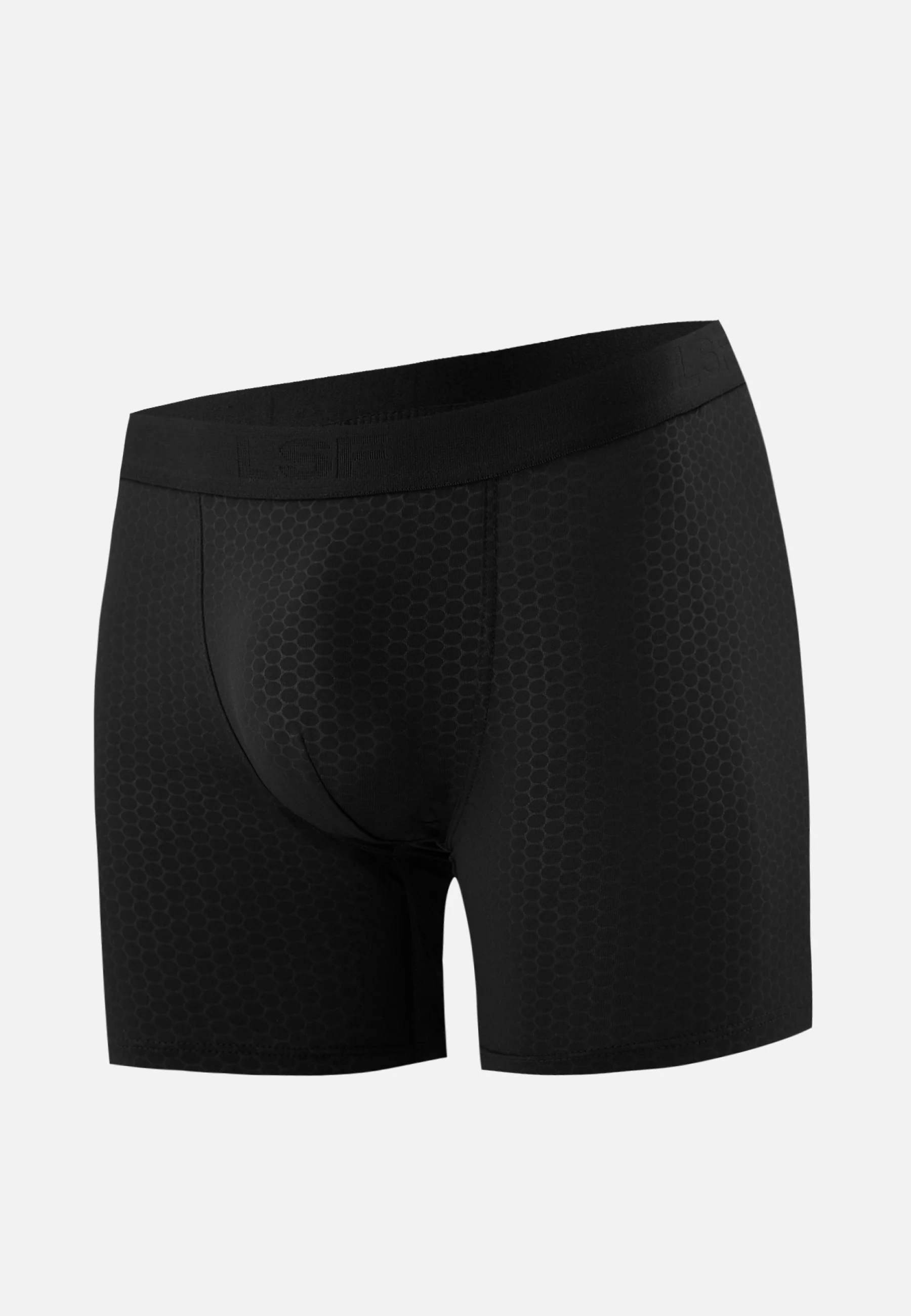 Boxer en polyamide-John Training Boxer Long Noir