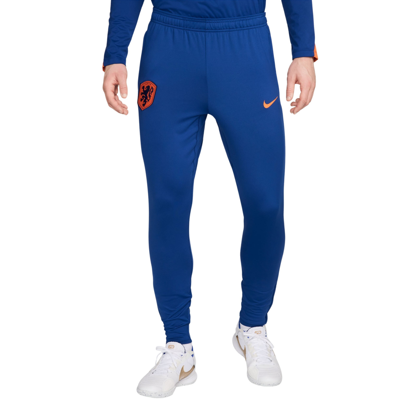 Nike Nederland Strike Trainingsbroek 2024-2026 Blauw Oranje