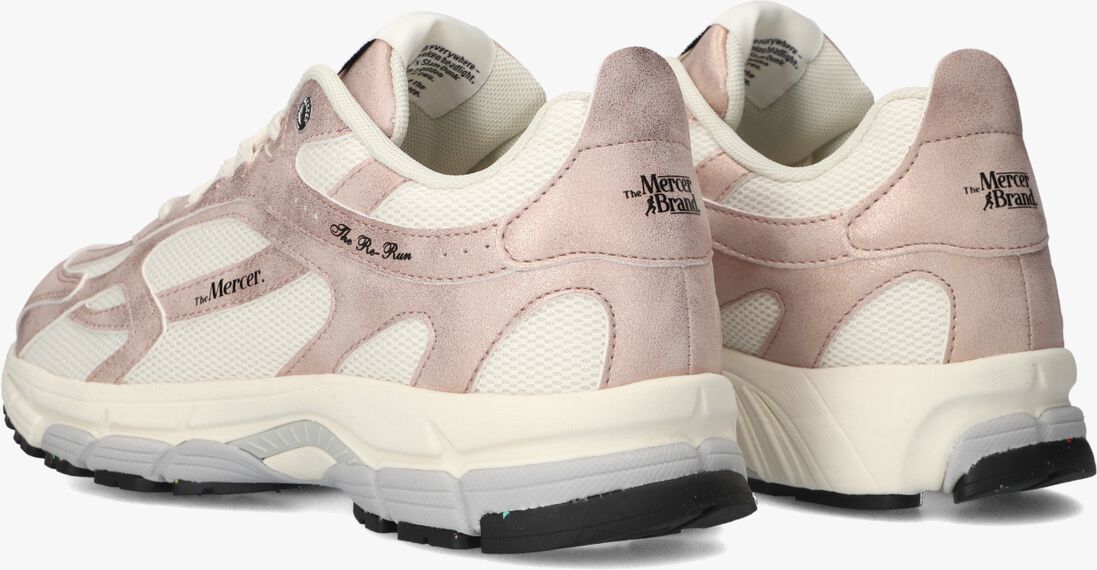 roze mercer amsterdam lage sneakers the re-run metallic