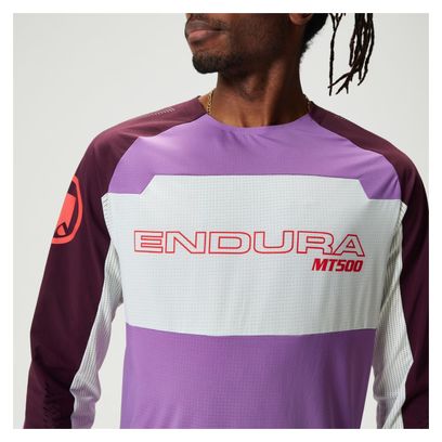 Maillot Manches Longues Endura MT500 Burner Lite Violet