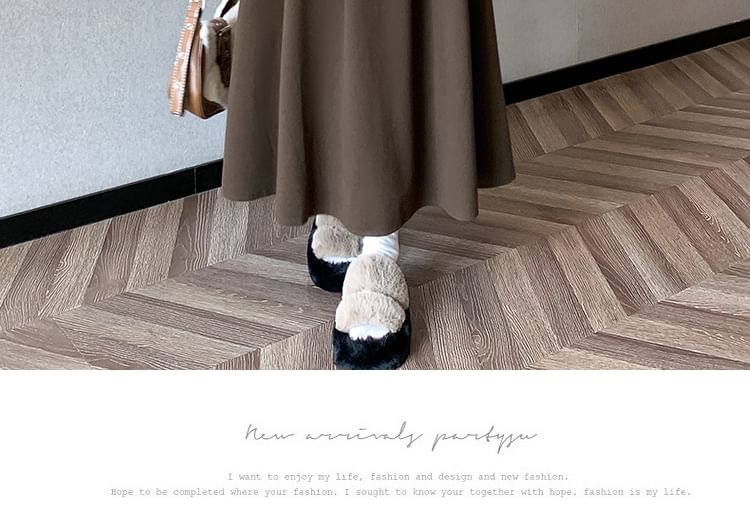 MAVIS - Hoge taille effen maxi A-lijn rok