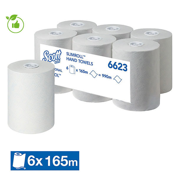 Essuie-mains rouleaux Scott Control Slimroll, lot de 6