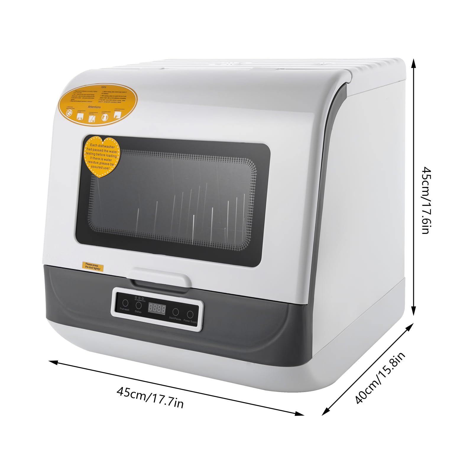 Lave-Vaisselle Portable, Mini-Lave-Vaisselle, 3 Modes De Nettoyage, Lave-Vaisselle, Etre Placé Sur Les Comptoirs, Sous Les Comptoirs, Machines A Laver