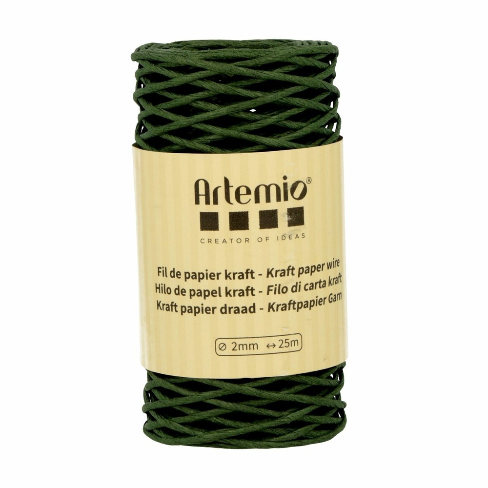 11 bobines de fil de papier kraft 2mm x 25 m