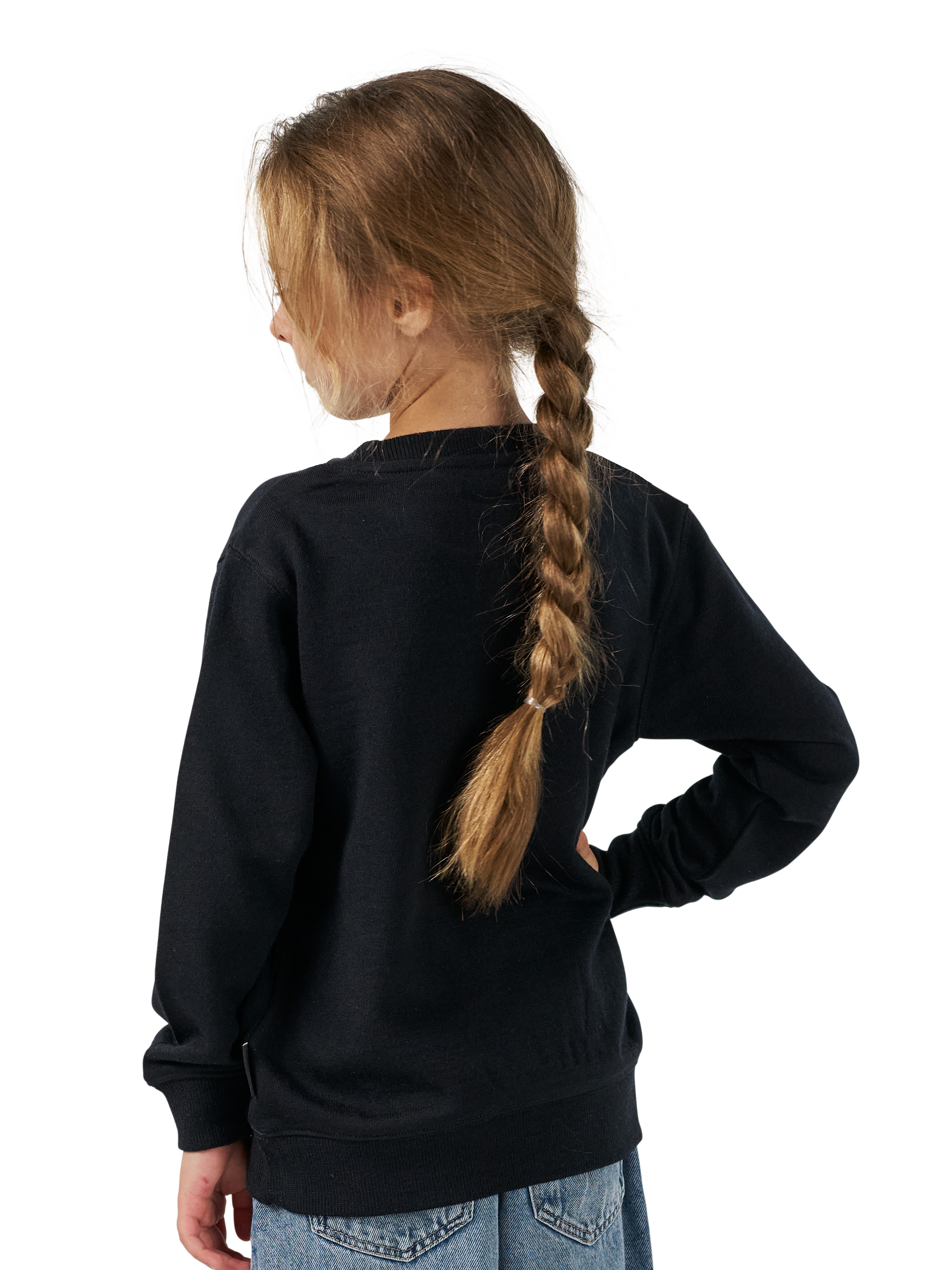 Sweater van merinowol voor kinderen in Beige