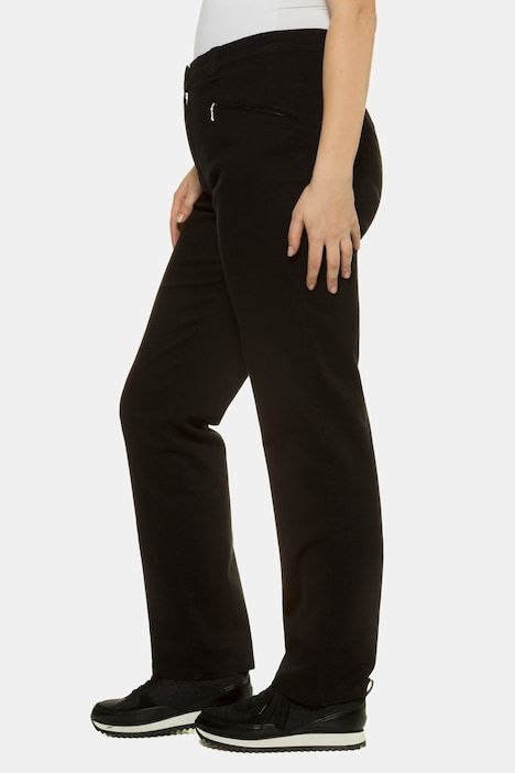 Hose Mony, konisches Bein, Zipptaschen, Stretch