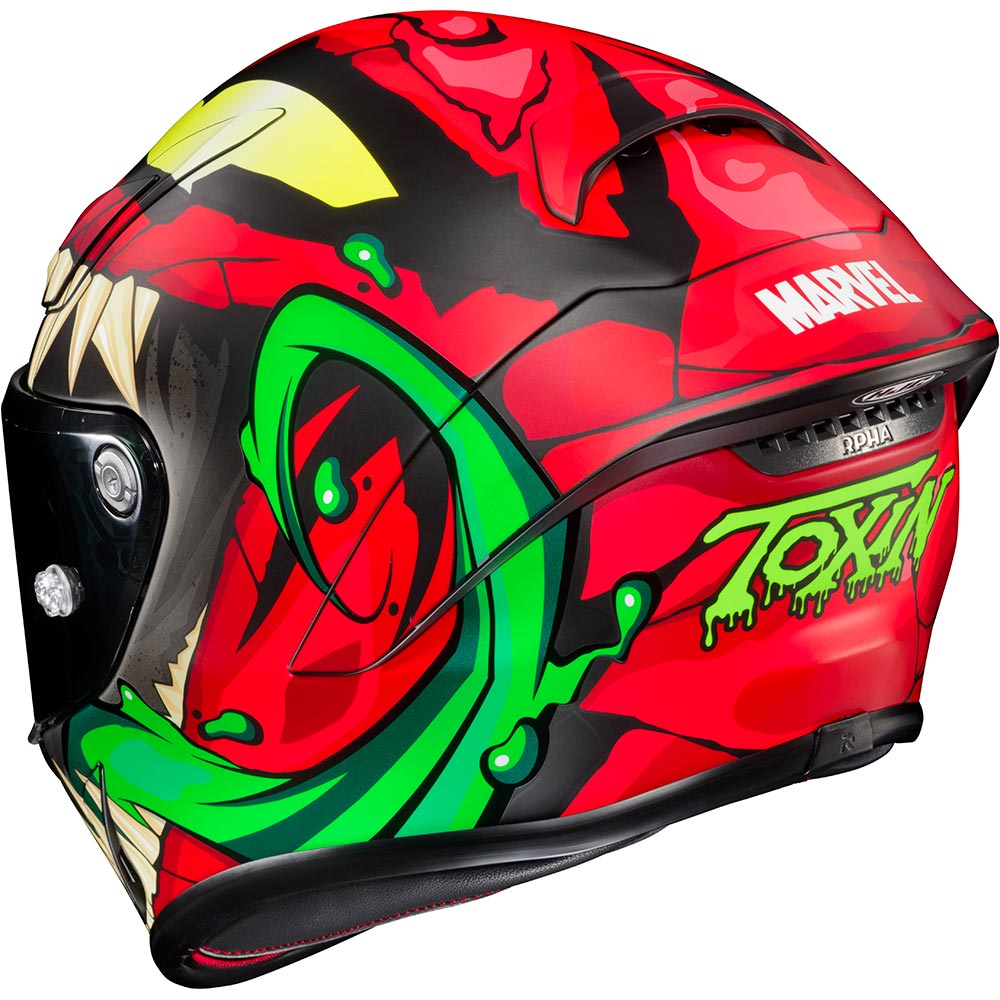 HJC - Casque RPHA 1 Toxin Marvel® MC1SF / Rouge / Vert / Jaune