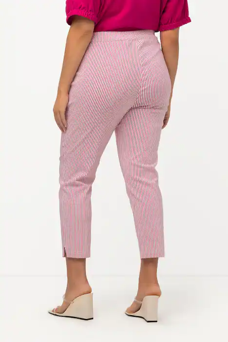7/8-Bengalinhose Sienna, gemustert, schmales Bein, fuchsia pink