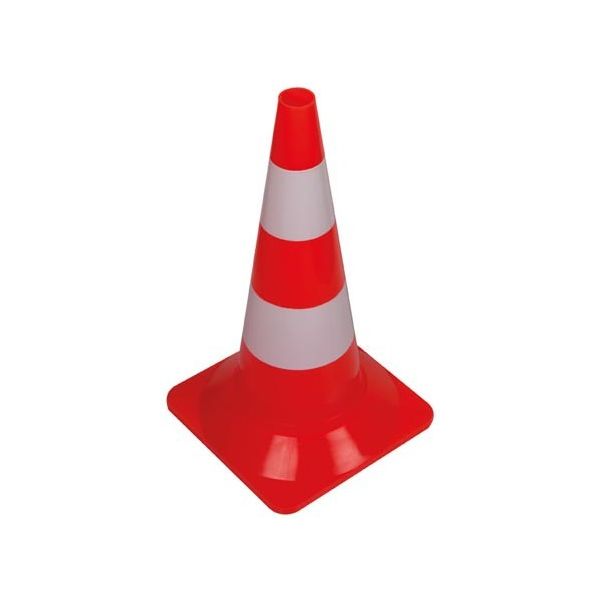 Perel Cone Sinalização Pvc Vermelho e Branco 50cm