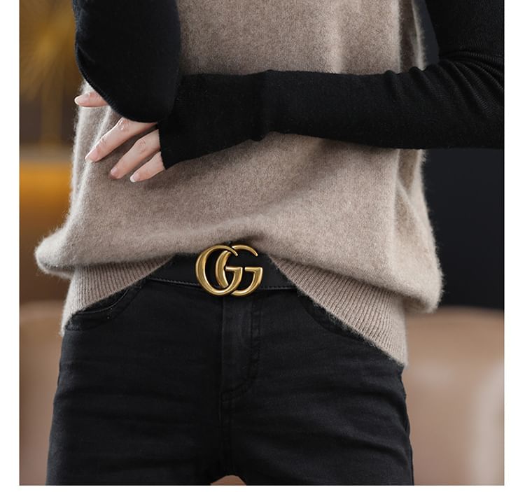 Gistinty - Effen vest met ronde hals