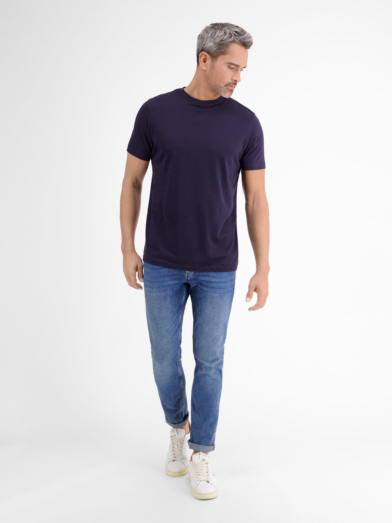 Doppelpack T-Shirt für Herren, Rundhals in Premium Baumwollqualität