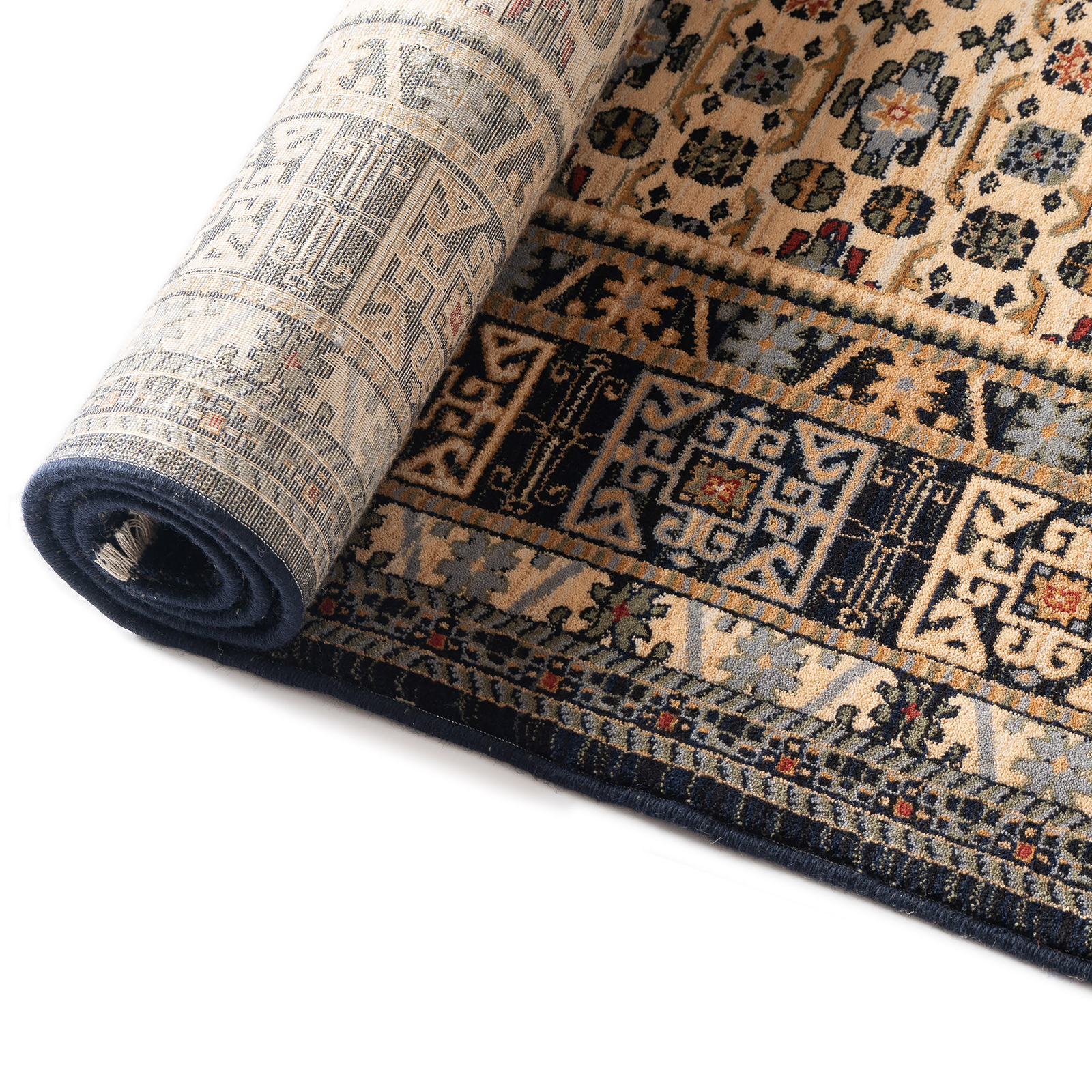 Teppich SAHARNA - blau-multicolor - 160x230 cm