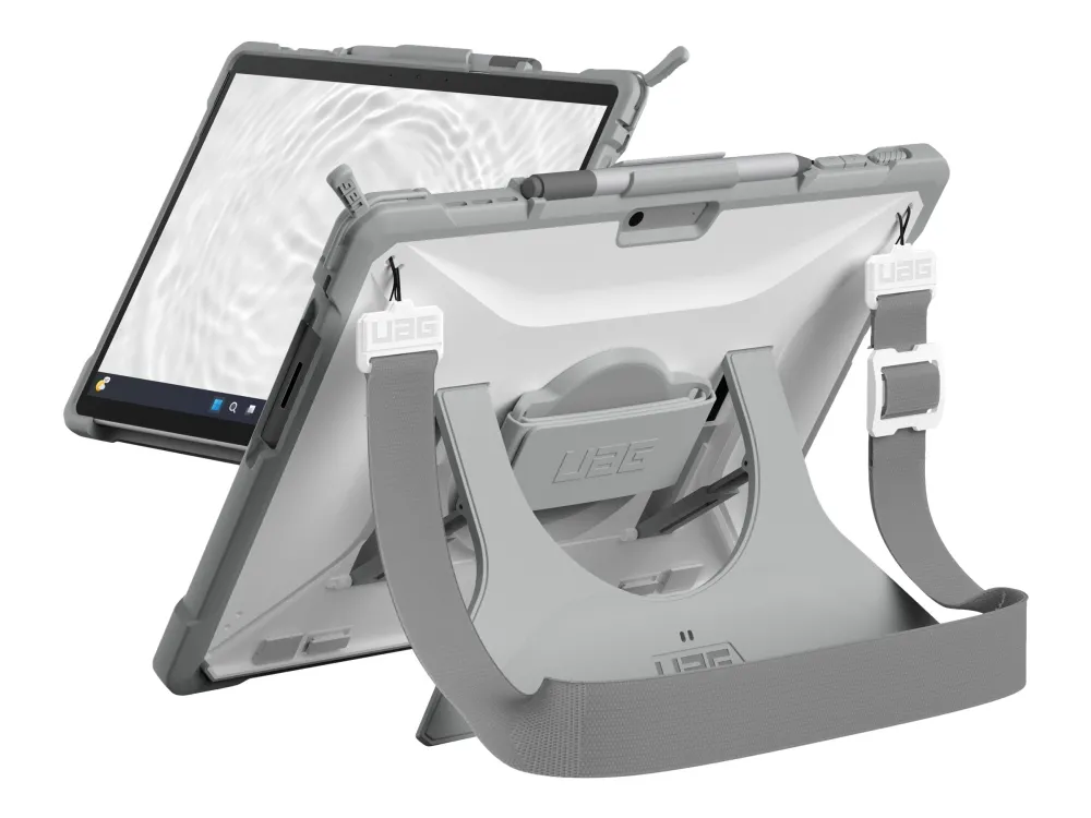 UAG Rugged Surface Pro 9 Case Plasma Healthcare Series - White/Grey - Bagsidecover til tablet - hvid/grå - for Microsoft Surface Pro 10, Pro 11, Pro 9, Pro Copilot  PC, Pro Copilot  PC for Business