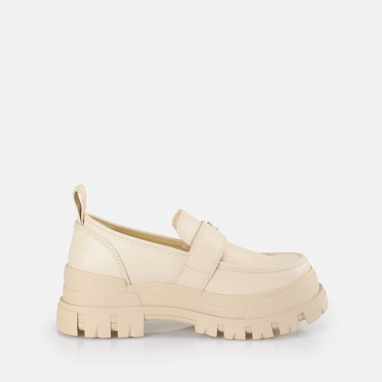 Aspha Loafer Buckle Chaussures basses vegan, beige