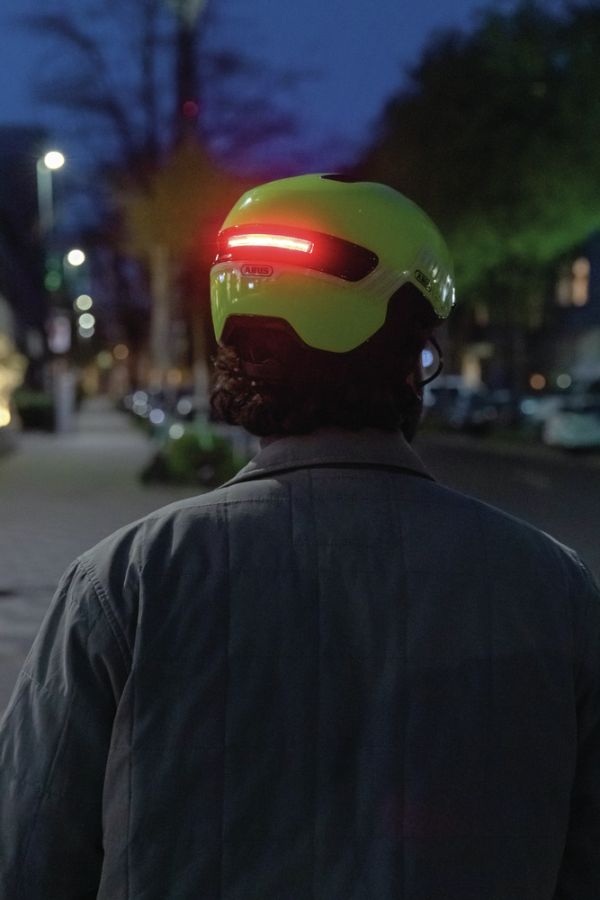 Abus Hud-Y Cykelhjelm, Signal Yellow