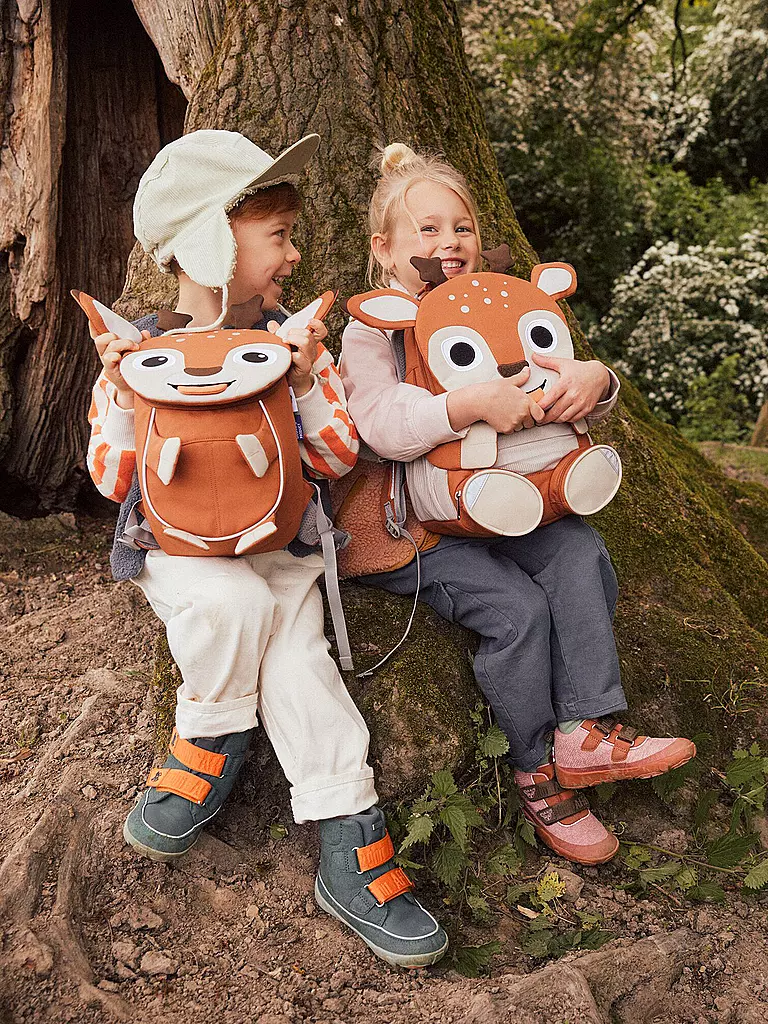 AFFENZAHN Kinder Barfußschuhe - Übergangsschuhe KNIT HAPPY Reh hellbraun