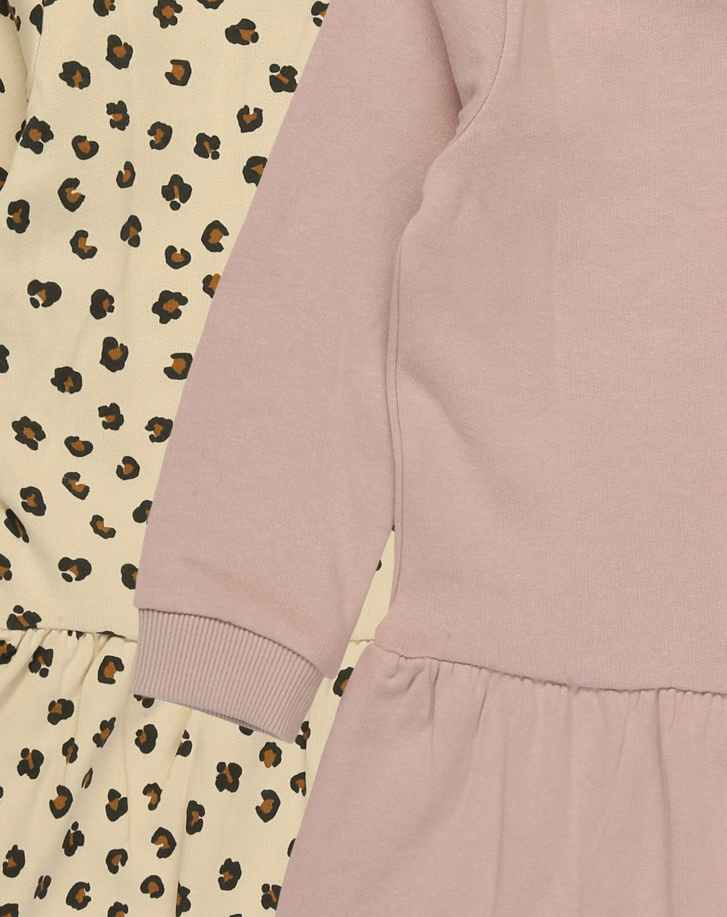 Sweat-Kleid BASIC 2er Pack in violet ice