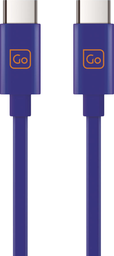 Go Travel Dual USB-C Connector Cable 2M Purple