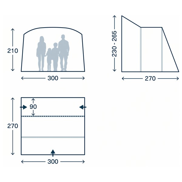 Kampa - Waypoint Air Mid - Auvent camping-car