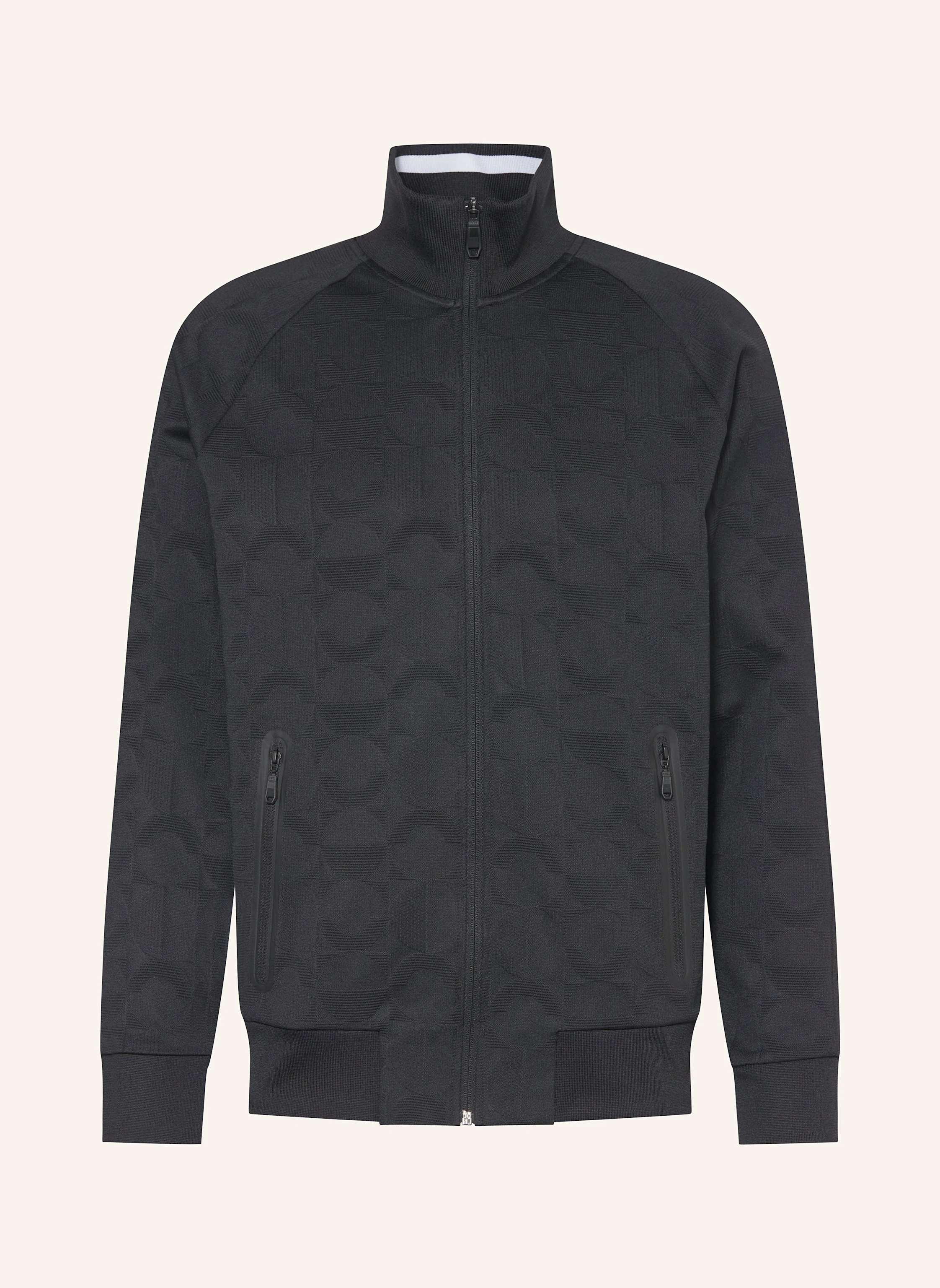 BOSS Sweatjacke SKARLEY mit Galonstreifen