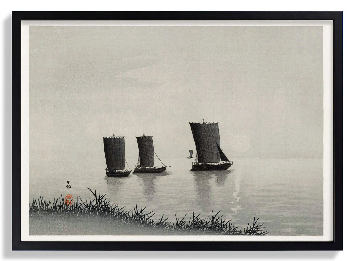 Fischerboote von Ohara Koson