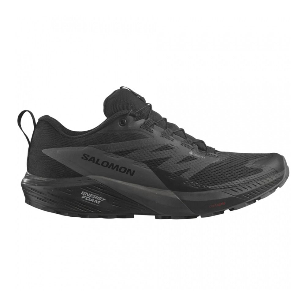 Salomon SENSE RIDE 5 GTX - Chaussures trail Homme black/magnet/black