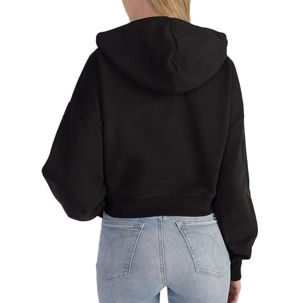 Calvin Klein Jeans Sweat Noir Femme Calvin Klein Slogan